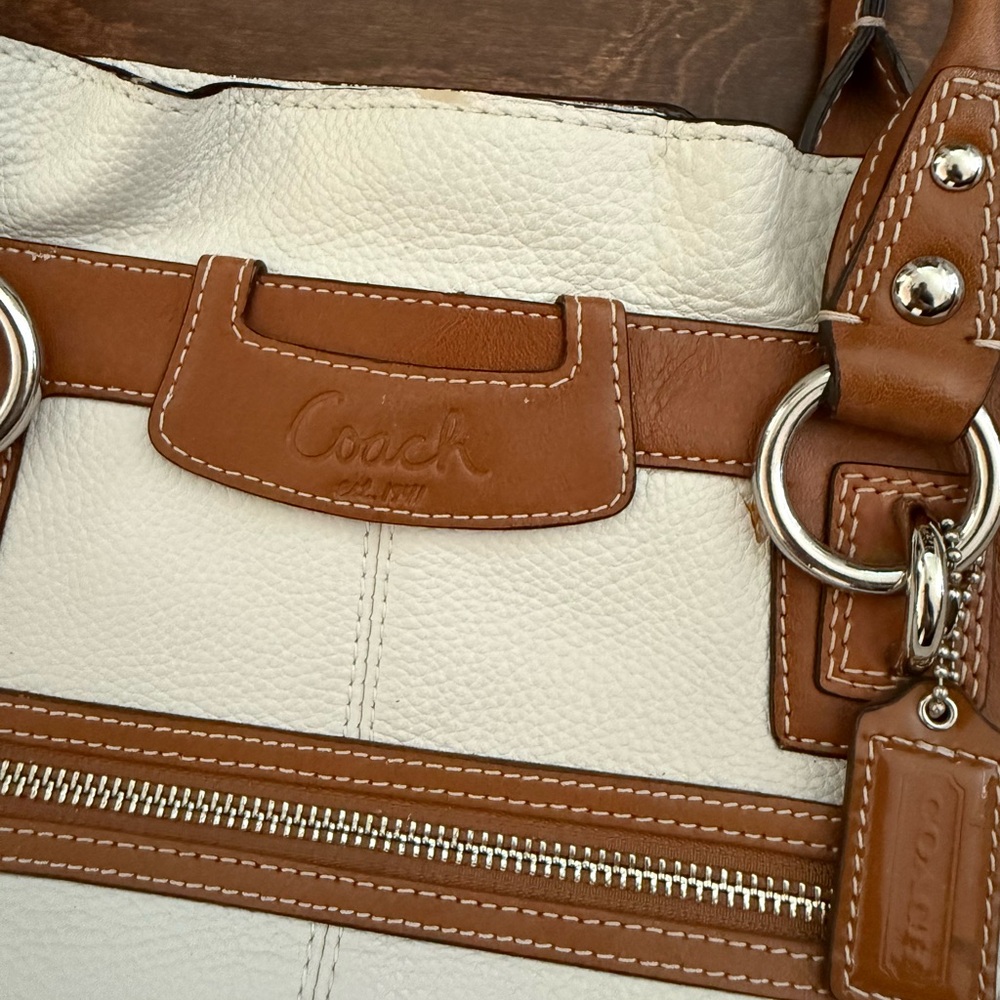 Coach Signature Legacy Leather Satchel (Style No. F14682) - Picture 8 of 9